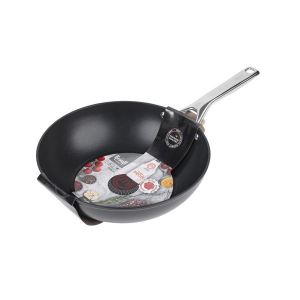 Сковорода WOK Master Chef Krauff 28 см + ПОДАРКИ: Набор кухонных досок и стеклянная крышка 28 см 55-333-501 фото