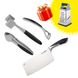 Набір для кухні: молоток для м'яса, овочечистка, прес для часнику Krauff та ніж-сокира Luxus + ПОДАРУНОК: терка чотиригранна Krauff Grat 28713 фото 1