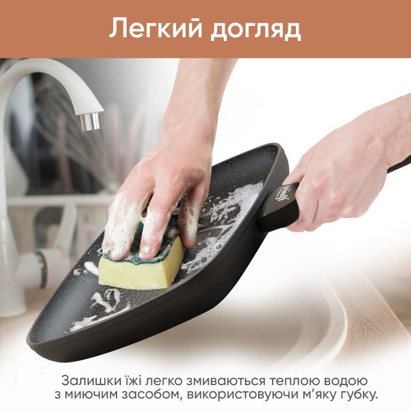 Сковорода Smart Chef 28см + сковорода-гриль + подарок топорик Smart Chef. 28133 фото