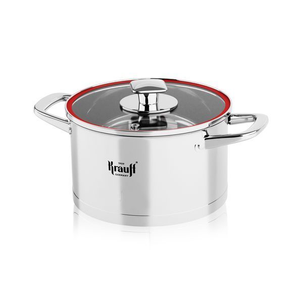 Набор кастрюль Prime Chef 8 предметов 2л, 2,7л, 3,7л, 6,1л Krauff + ПОДАРКИ: нож для чистки овощей 28453-1 фото