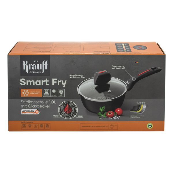 Ківш Krauff Smart Fry 1 л + ПОДАРУНОК: Дошка кухонна 28820 фото