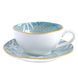 Набор фарфоровых суповых и десертных тарелок 21 см + ПОДАРОК: Две чашки с блюдцем 55-333-694-1 фото 13