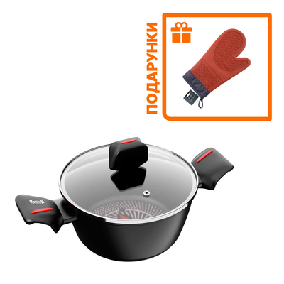 Кастрюля Krauff Smart Fry 2,3 л + ПОДАРОК: Рукавица кулинарная силиконовая Krauff 28821 фото