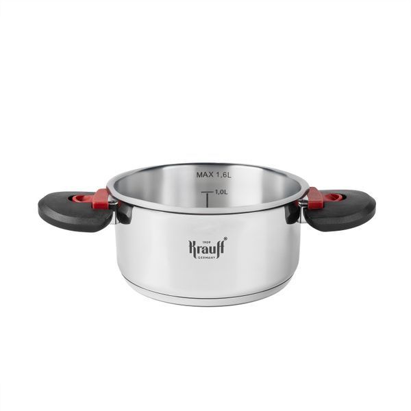 Набор из 3-х кастрюль Prime Chef 1,6 л, 3,6 л, 6,8 л + ПОДАРКИ: лопатка, толкушка для картофеля и половник 55-333-575 фото