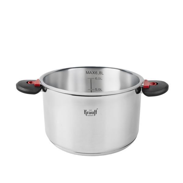Набор из 3-х кастрюль Prime Chef 1,6 л, 3,6 л, 6,8 л + ПОДАРКИ: лопатка, толкушка для картофеля и половник 55-333-575 фото