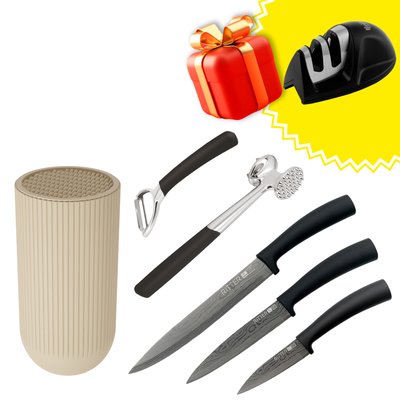 Набор ножей Ritter и кухонных инструментов + Подарки: точилка для ножей. 28563 фото