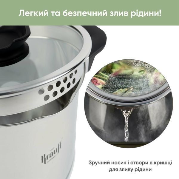 Набор кастрюль с ковшом Elegance Krauff + ПОДАРКИ: доска разделочная 55-333-545-3 фото