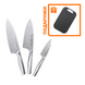 Набір цільнолитих ножів Krauff Prime Chef 3 предмети +ПОДАРУНОК: Дошка кухонна Krauff 55-333-467 фото 1