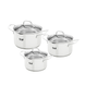 Набор кастрюль Cook&Joy 1,8л, 2,5л, 3,5л + ПОДАРОК: Овощерезка-измельчитель та подставка под горячее 55-333-630 фото 2