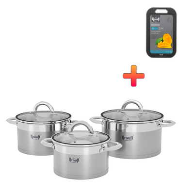Сковорідка Master Chef Krauff 28 см з кришкою +ПОДАРУНОК: Дошка кухонна Gestein 55-333-534-4 фото