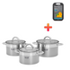 Сковородка Master Chef Krauff 28 см с крышкой + ПОДАРОК: Доска кухонная Gestein 55-333-534-4 фото 1
