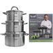 Сковородка Master Chef Krauff 28 см с крышкой + ПОДАРОК: Доска кухонная Gestein 55-333-534-4 фото 3