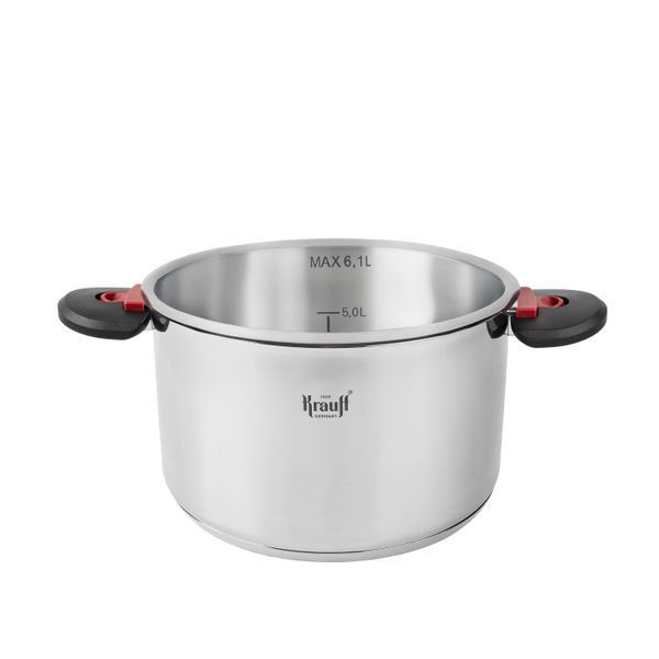 Кастрюля Prime Chef 6,1л со стеклянной крышкой ⌀24см. 26-303-022.ТМ "Krauff" 26-303-022-4 фото