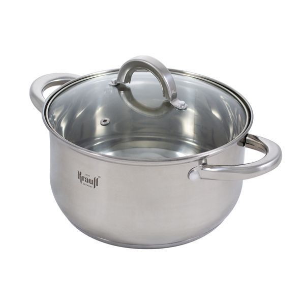 Каструля Krauff Steil зі скляною кришкою 4,5 л 26-238-076 фото