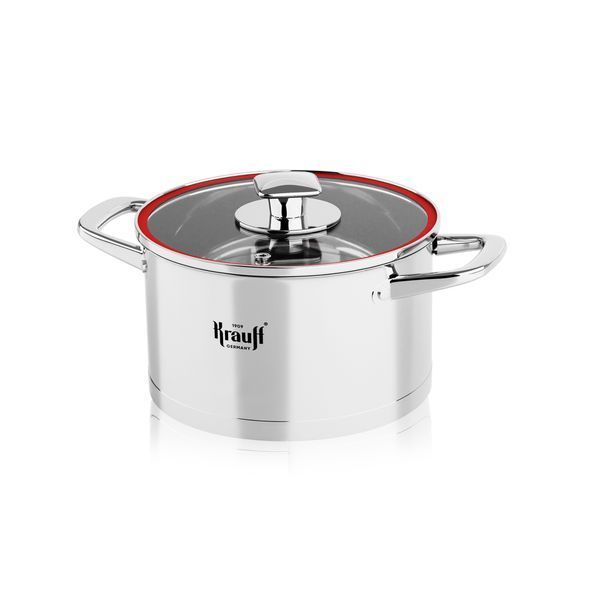 Набір каструль Prime Chef Krauff 0,7 л та 2 л +ПОДАРУНОК: Підставка під гаряче Monstera 28397-1 фото