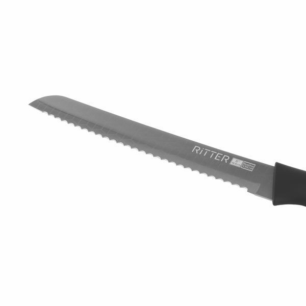 Набор ножей Ritter - на подставке + ПОДАРОК точилка + ножницы кухонные 55-333-399 фото