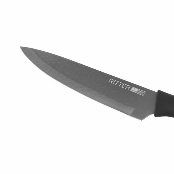 Набор ножей Ritter - на подставке + ПОДАРОК точилка + ножницы кухонные 55-333-399 фото