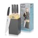 Набор ножей на подставке 5 предметов Smart Сhef + Подарки: измельчитель овощей Choopper Smart Сhef и точилка для ножей 55-222-503 фото 2