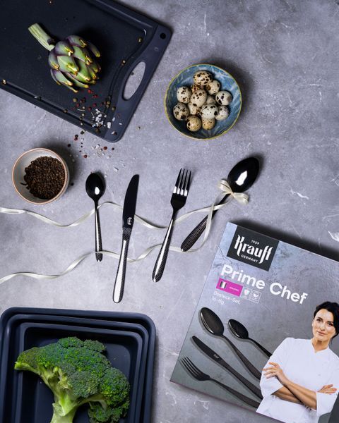 Набор столовых приборов Prime Chef 16 предметов + ПОДАРОК: Измельчитель овощей чоппер Krauff 500 мл 55-333-439 фото