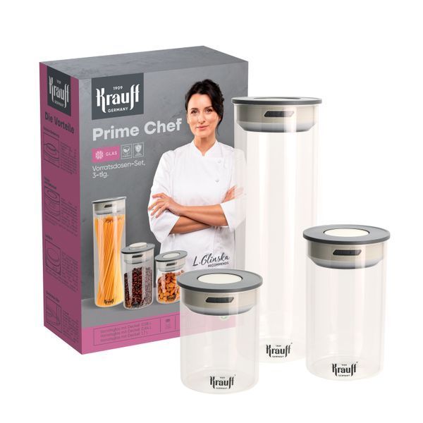 Набор из контейнеров Fresco и емкостей Prime Chef Krauff + ПОДАРОК: мультифункциональный измельчитель 55-333-445 фото