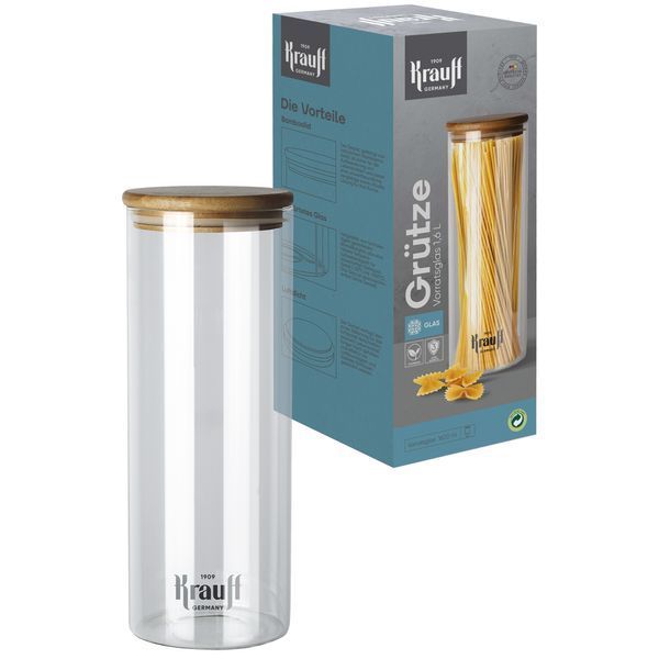 Гейзерная кофеварка Spritzer Krauff 300мл + Заварочный чайник Eifer Krauff 1000мл + ПОДАРОК: Емкость для сыпучих Grutze Krauff 1600мл 55-333-537-4 фото